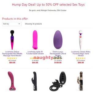 Image 0 for Blog Hump Day Deal | Up to 50% OFF selected Sex Toys!!!!!